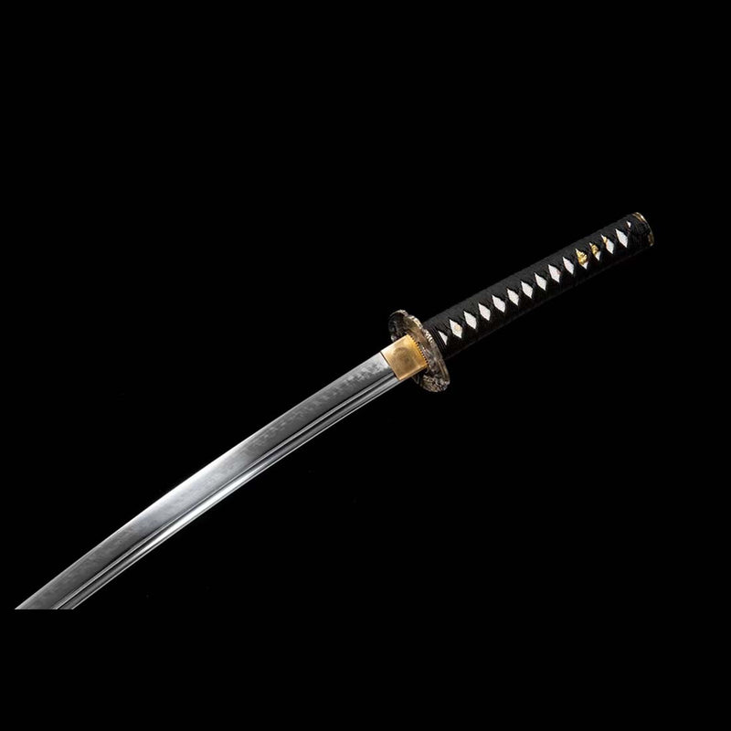Japanisches Samurai-Katana aus T10-Stahl mit Saya-Adler-Tsuba mit Bo-hi-Samurai-Aufdruck 