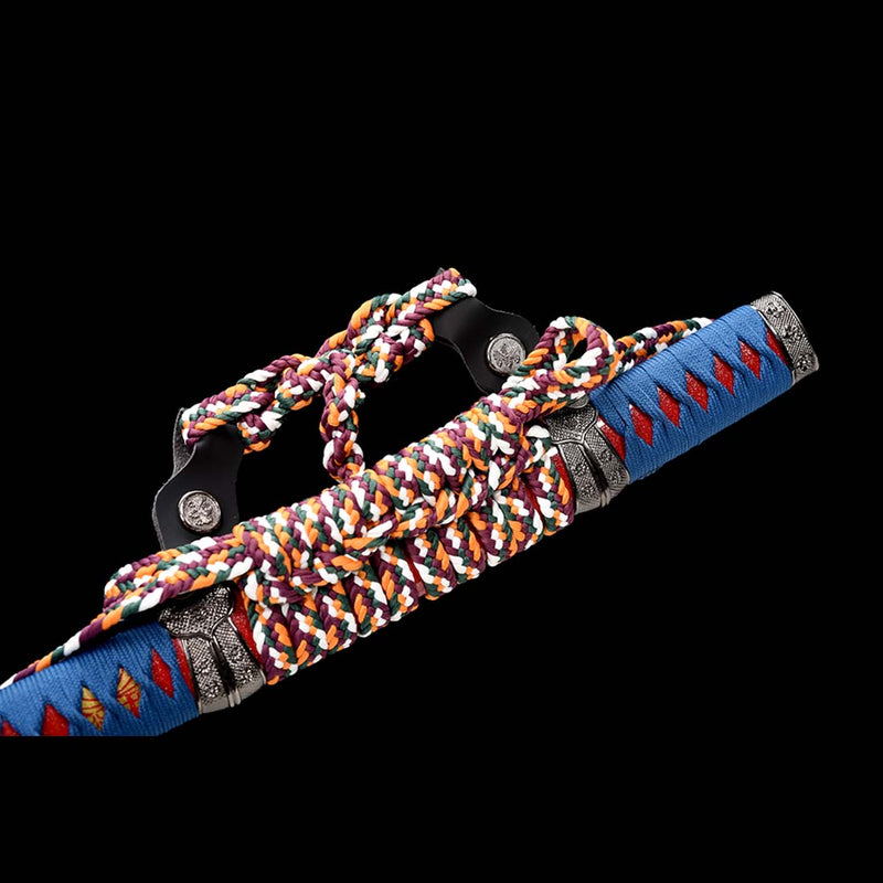 Murasakino Hantachi T10 Steel Full Tang Blade Japanese Tachi Sword with Painted Saya 