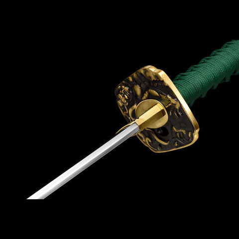 Sanctuary Blade Katana Sword with Gold and Black Tsuba-QQ-0129-U