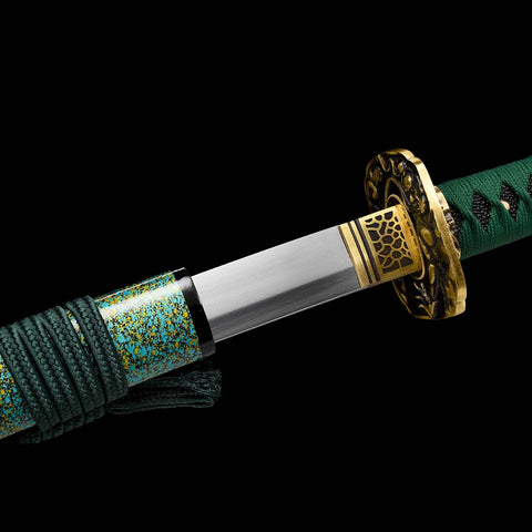 Sanctuary Blade Katana Sword Replica with Green Saya-QQ-0129-U