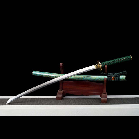 Sanctuary Blade Katana Sword with Green Saya-QQ-0129-U