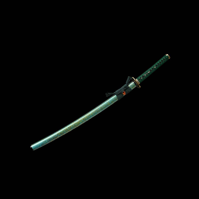 Sanctuary Blade 1060 Carbon Steel Katana Sword with Green Saya 