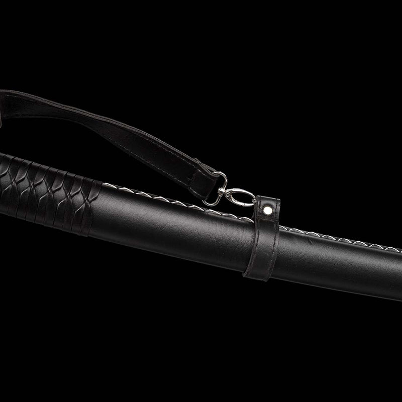 The Walking Dead Michonne Katana พร้อม Hamon Black Saya และใบมีดเหล็กกล้าคาร์บอน 1060 