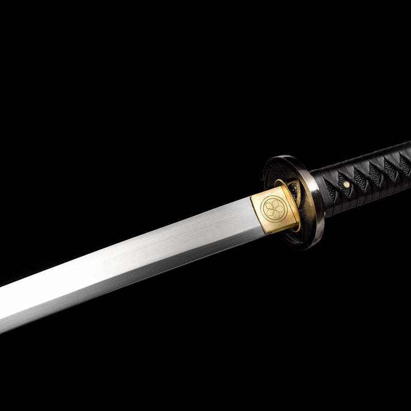The Walking Dead Michonne Katana พร้อม Hamon Black Saya และใบมีดเหล็กกล้าคาร์บอน 1060 