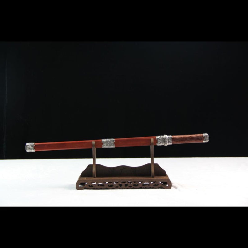 Handmade Chinese Sword Broken Jade Sword Goatxu Jian Folded Steel Eigh 