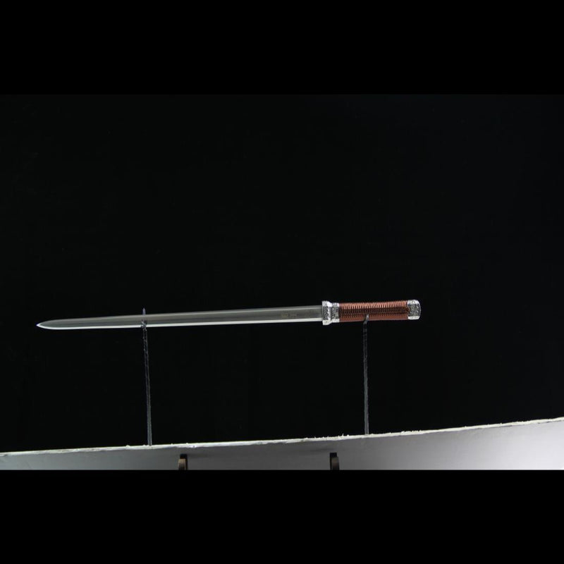 Handmade Chinese Sword Broken Jade Sword Goatxu Jian Folded Steel Eigh 