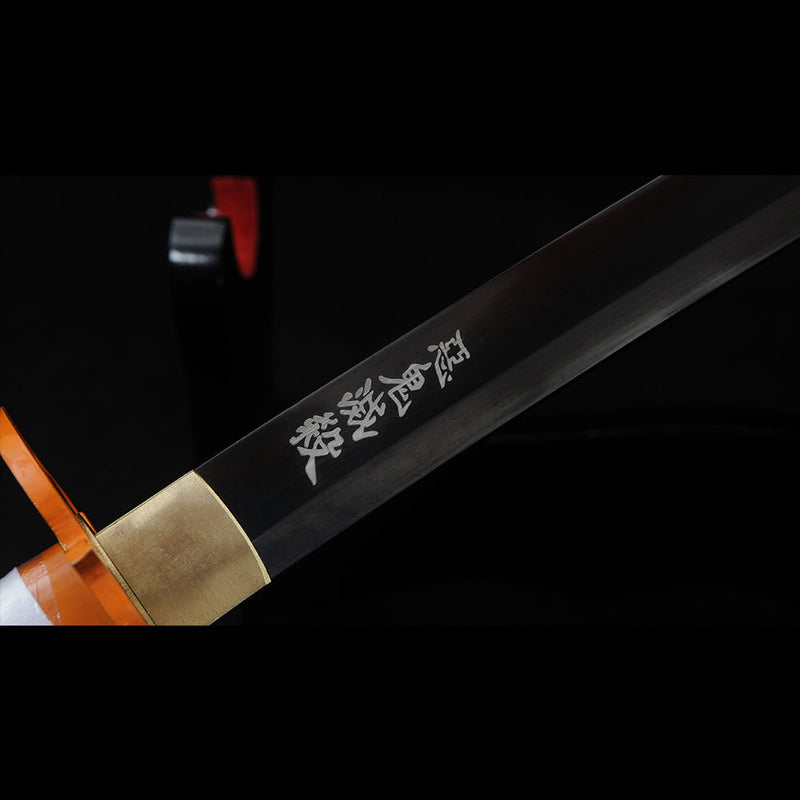 Hand Forged Anime Katana Demon Slayer Rengoku Kyojuro Nichirin Katana  