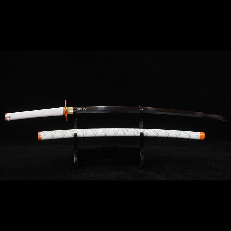 Hand Forged Anime Katana Demon Slayer Rengoku Kyojuro Nichirin Katana  