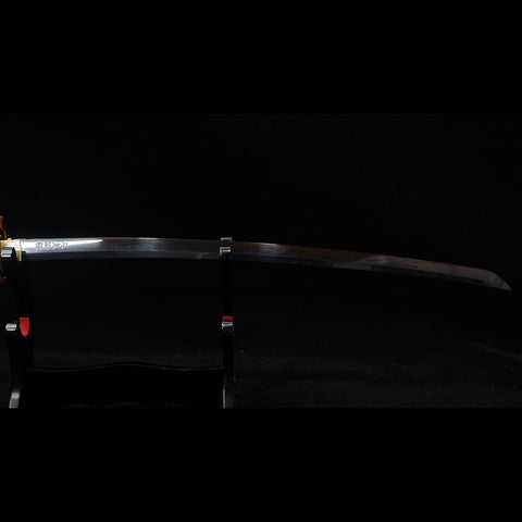 anime katana demon slayer sword kyojuro rengoku katana Nichirin Sword 1095 Steel Clay Tempered Hand Sharpening SL-1422-U COOLKATANA 6
