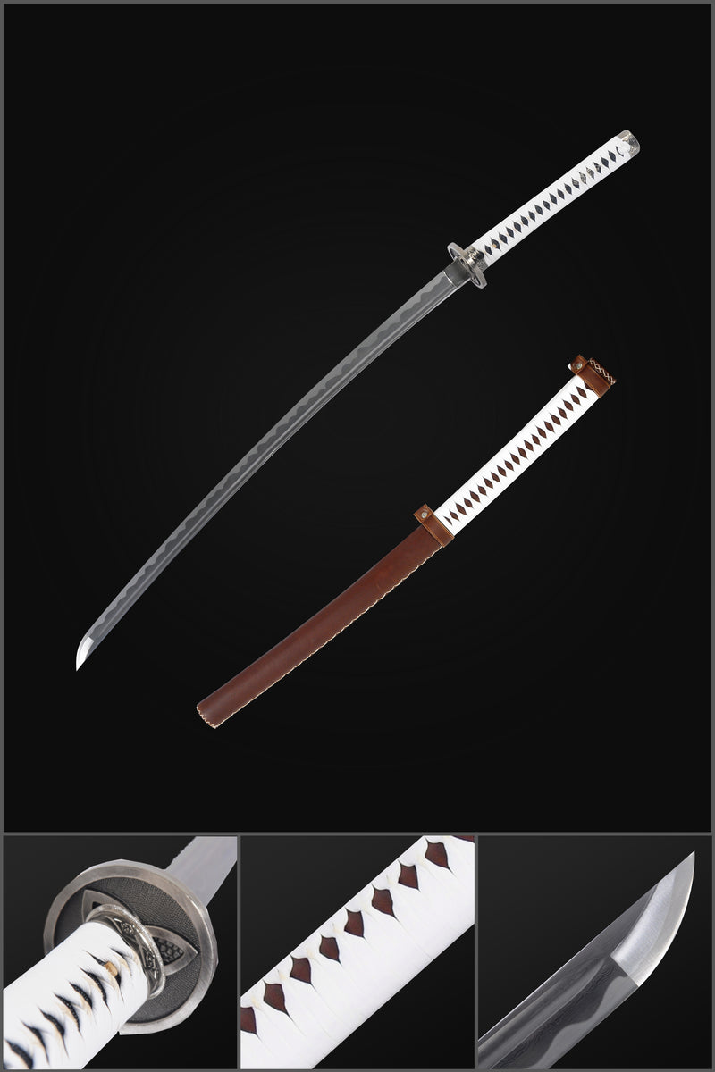 Hand Forged Walking Dead Michonne's Katana Sword Zombie Killer Folded Steel Battle Ready 
