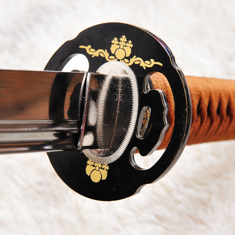 Hand Forged Japanese Ninja Sword T10 Steel Unokubi-Zukuri Stright Blad 