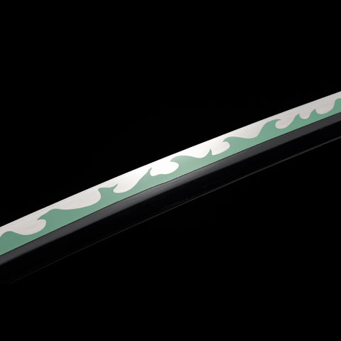 Anime sword one piece characters roronoa zoro Enma Sword 1060 Carbon Steel Green Blade Sharpening SL-1423-U 8