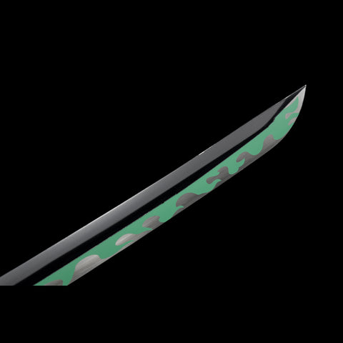 Anime sword one piece characters roronoa zoro Enma Sword 1060 Carbon Steel Green Blade Sharpening SL-1423-U 9