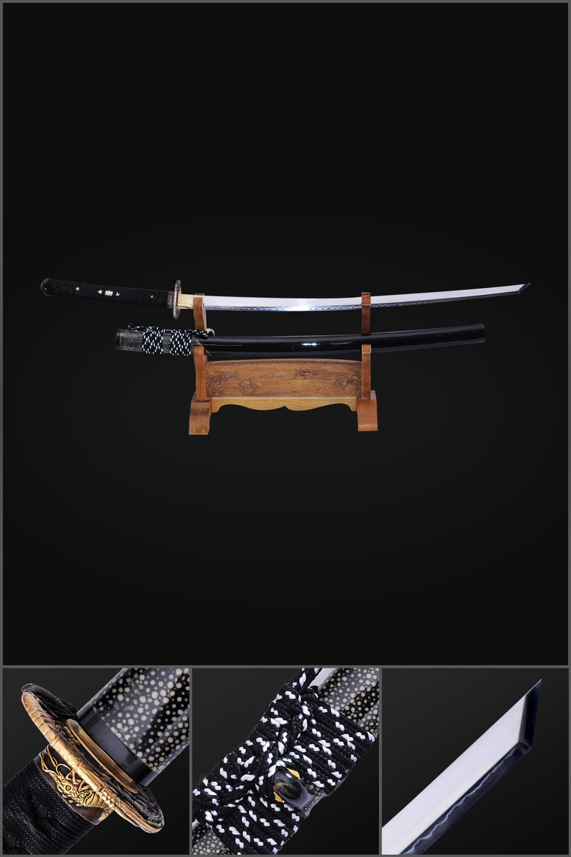 Hand Forged Japanese Samurai Sword Clay Tempered Katana Kiriha Zukuri  