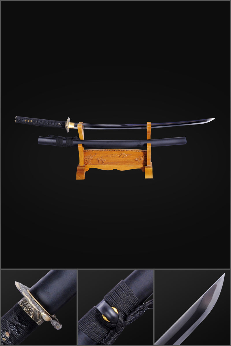 Hand Forged Japanese Samurai Katana Sword 9260 Spring Steel Dragon Tsu 