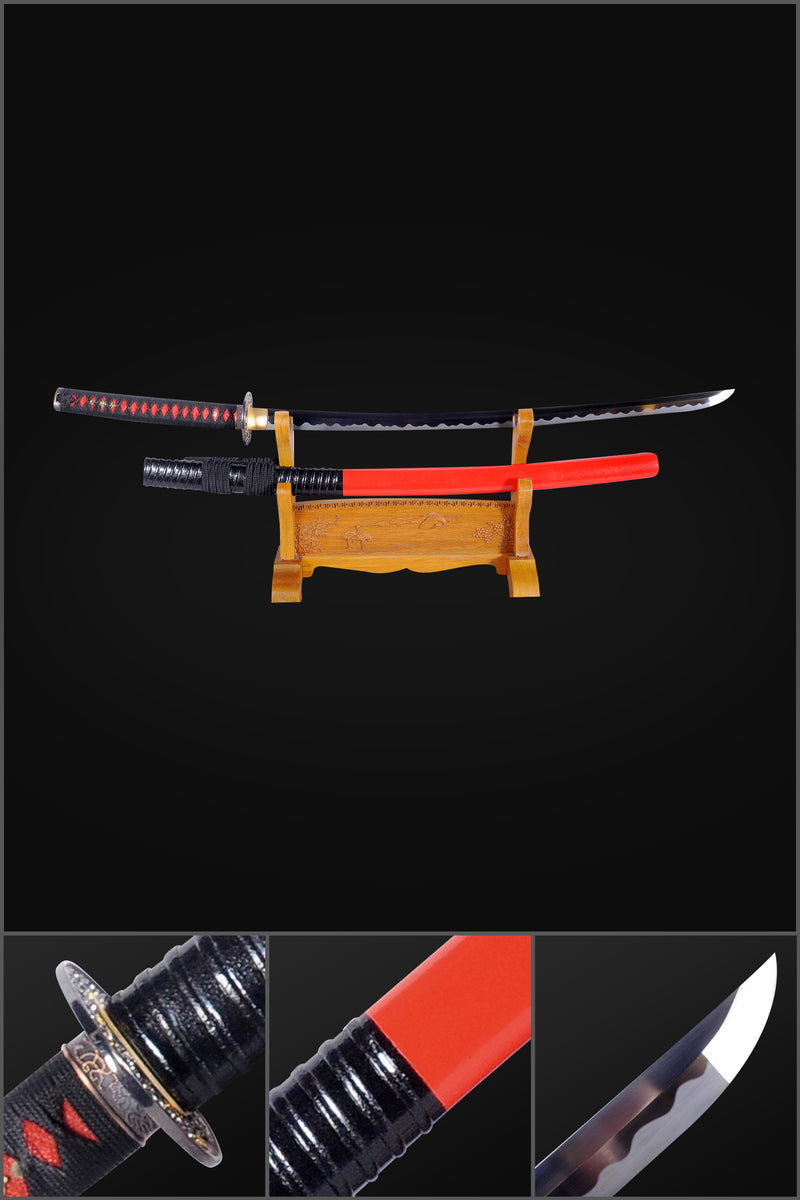 Hand Forged Japanese Samurai Katana Sword 1095 High Carbon Steel Fulll 