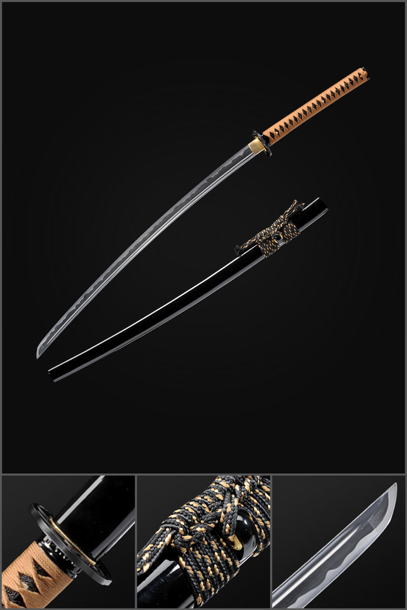 Handgeschmiedetes japanisches Iaito-Übungsschwert 1060 Kohlenstoffstahl Unscharfer Vollerl - COOLKATANA 
