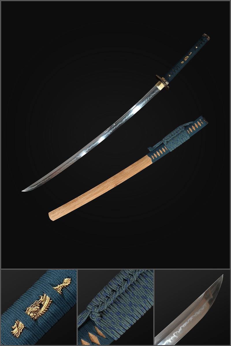 Hand Forged Japanese Samurai Katana Sword 1095 High Carbon Steel Shobu 