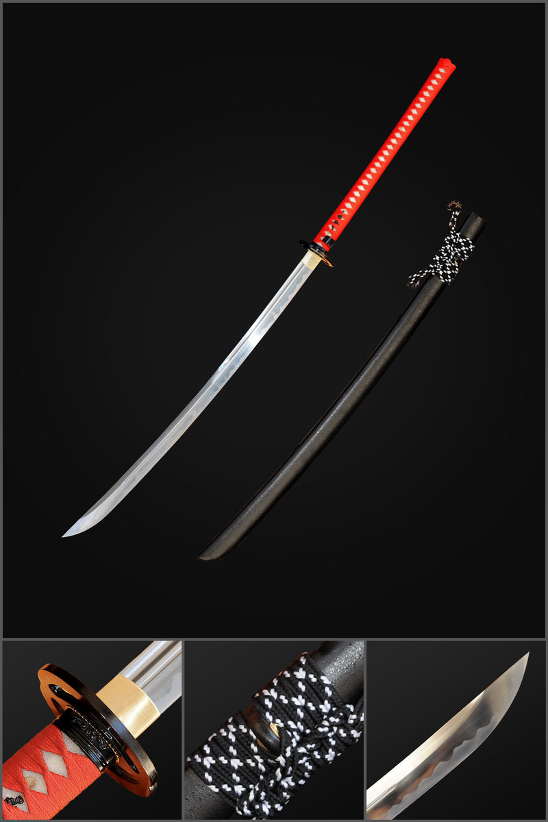 Hand Forged Japanese 47inch Naginata Sword 1095 High Carbon Steel Blad 