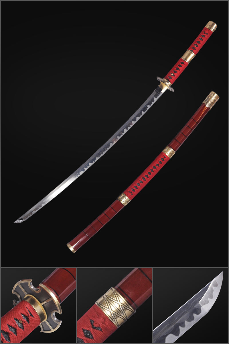 Hand Forged One Piece Roronoa Zoro's Sandai Kitetsu Anime Sword Battle Ready 