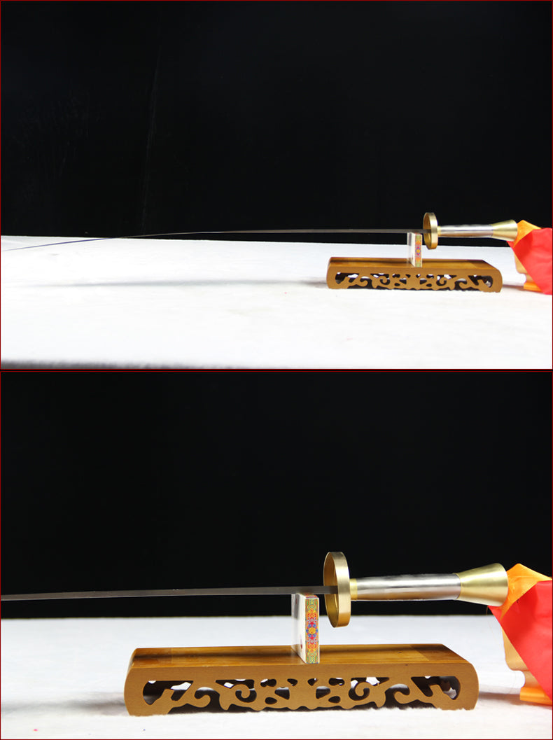 ดาบจีนทำมือ ดาบไทเก๊ก ดาบลองฉวน เหล็กแมงกานีส ฝักดาบไม้โรสวูด - COOLKATANA 