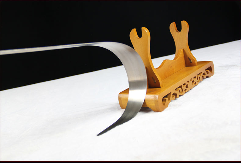 ดาบจีนทำมือ ดาบไทเก๊ก ดาบลองฉวน เหล็กแมงกานีส ฝักดาบไม้โรสวูด - COOLKATANA 
