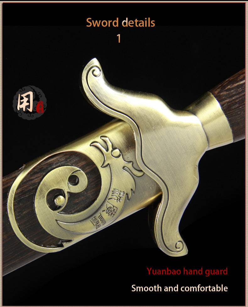Handmade Chinese Sword Shenwu Alloy Tai Chi Jian Stainless Steel Sword 