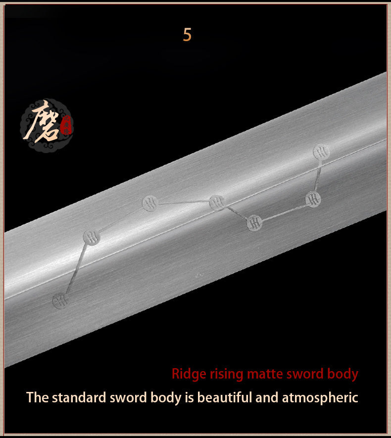 Handmade Chinese Sword Shenwu Alloy Tai Chi Jian Stainless Steel Sword 