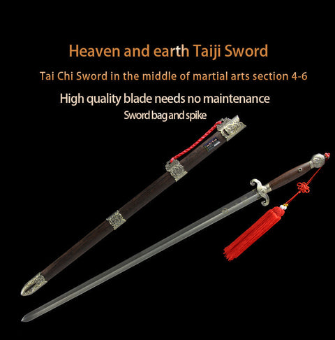 Handmade Chinese Sword Universe Tai Chi Jian Stainless Steel Soft Sword Longquan Sword-COOLKATANA-SL-8010-1-U