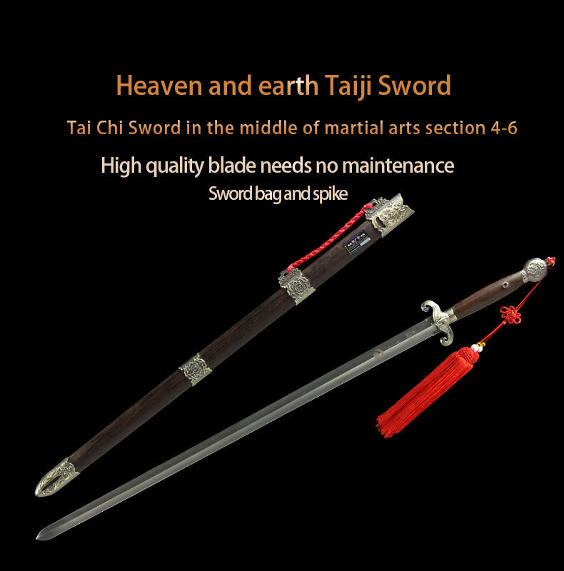Handgefertigtes chinesisches Schwert Universe Tai Chi Jian Edelstahl Soft Sword Longquan Sword - COOLKATANA 