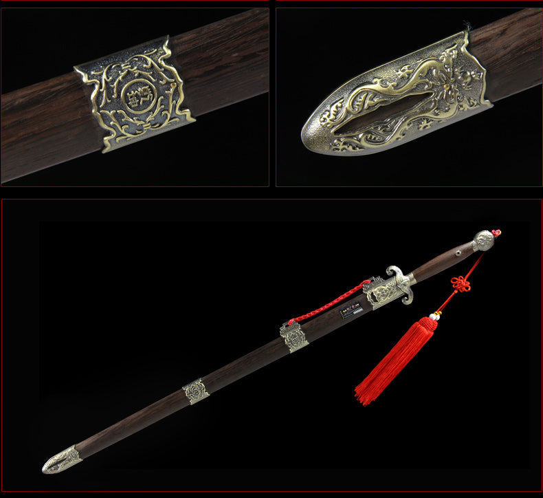 Handgefertigtes chinesisches Schwert Universe Tai Chi Jian Edelstahl Soft Sword Longquan Sword - COOLKATANA 