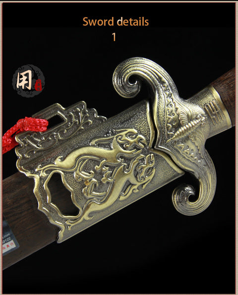 Handmade Chinese Sword Universe Tai Chi Jian Stainless Steel Soft Sword Longquan Sword-COOLKATANA-SL-8010-1-U