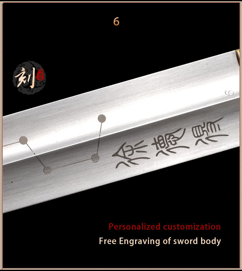 Handgefertigtes chinesisches Schwert Universe Tai Chi Jian Edelstahl Soft Sword Longquan Sword - COOLKATANA 