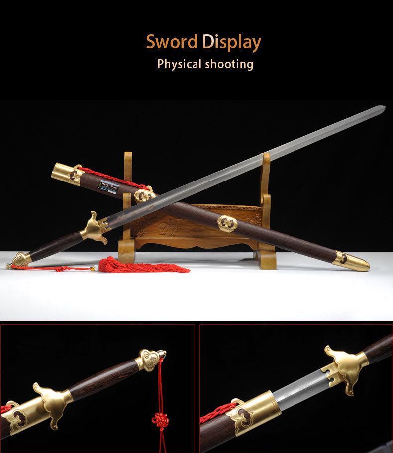 ดาบจีนทำมือ ดาบไทเก๊กเจียน หยางหวู่ ดาบหลงฉวน ดาบสเตนเลส ดาบอ่อน - COOLKATANA 