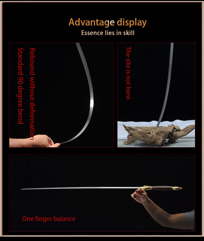 ดาบจีนทำมือ ดาบไทเก๊กเจียน หยางหวู่ ดาบหลงฉวน ดาบสเตนเลส ดาบอ่อน - COOLKATANA 