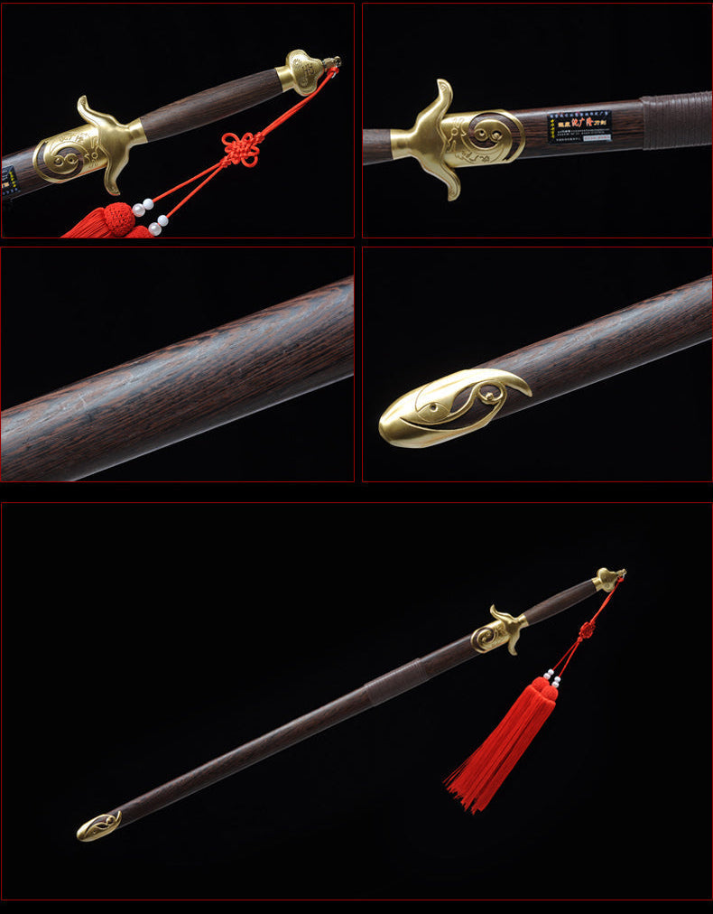 Handmade Chinese Sword Shenwu Pure Copper Tai Chi Jian Stainless Steel 
