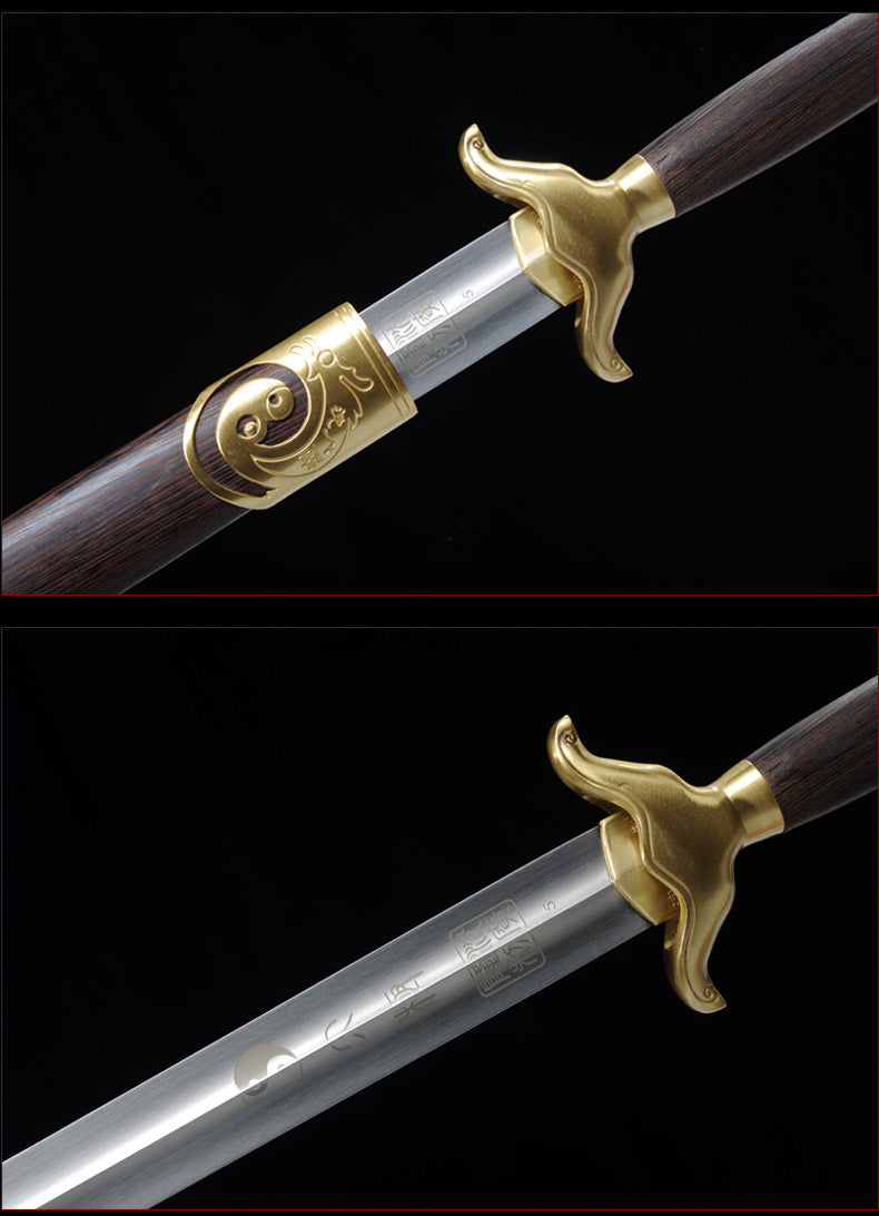 Handmade Chinese Sword Shenwu Pure Copper Tai Chi Jian Stainless Steel 