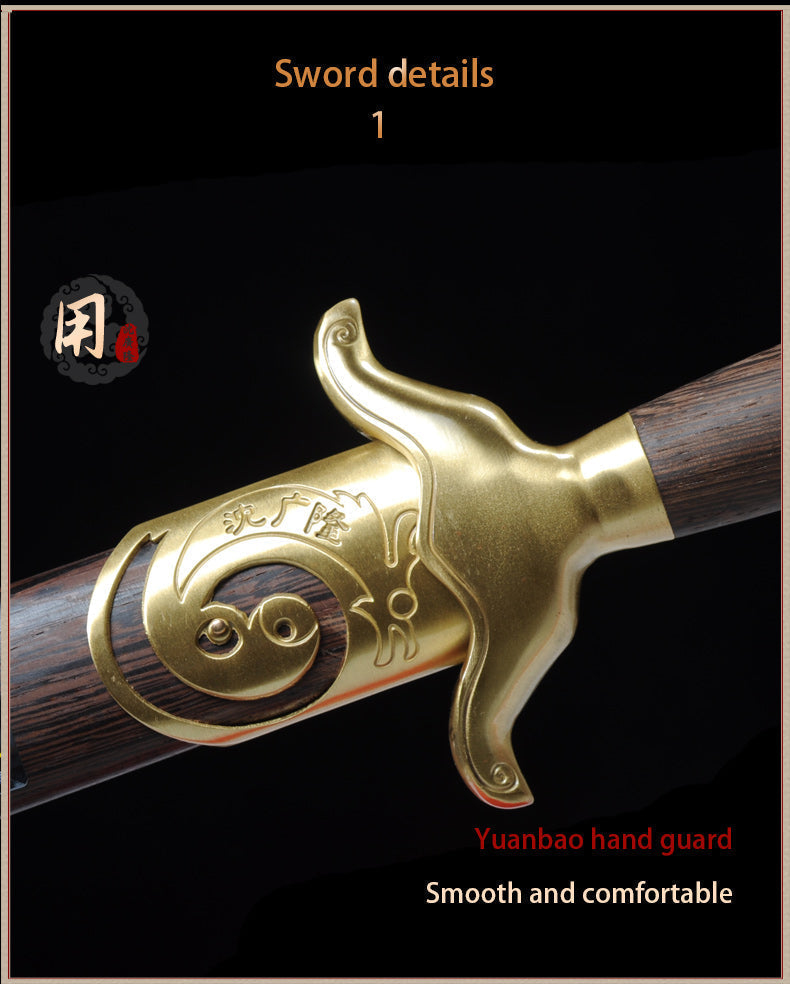 Handmade Chinese Sword Shenwu Pure Copper Tai Chi Jian Stainless Steel 