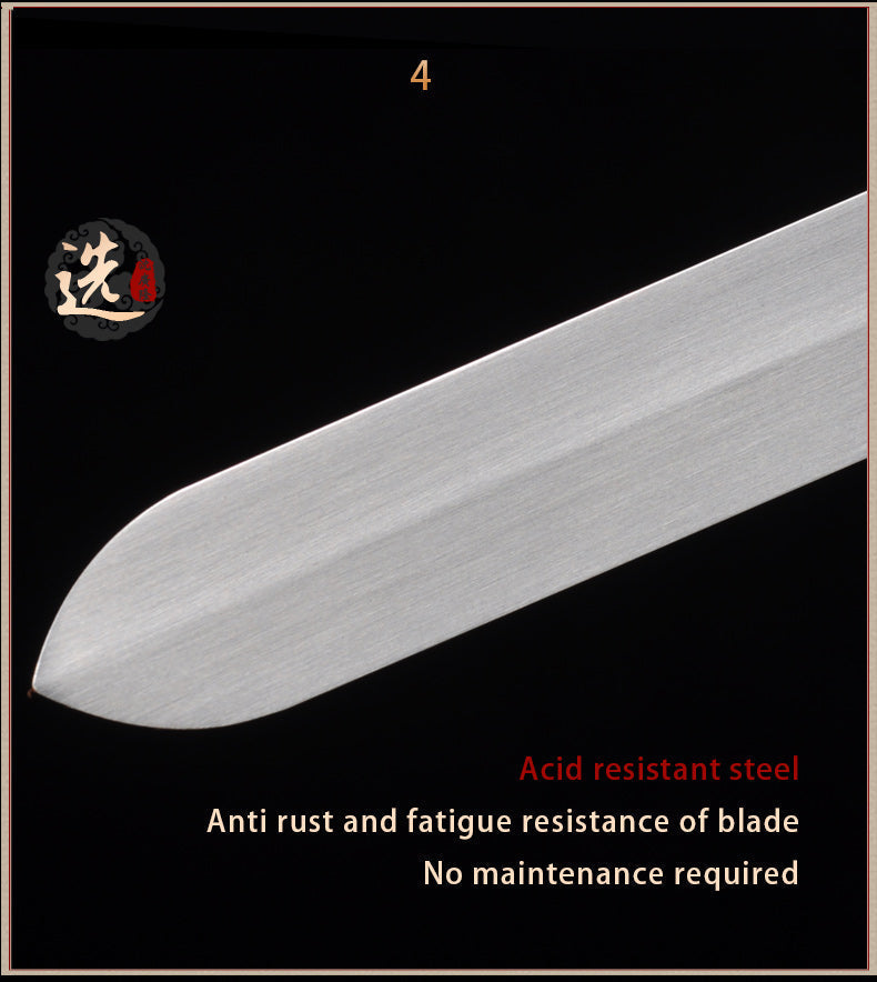 Handmade Chinese Sword Shenwu Pure Copper Tai Chi Jian Stainless Steel 