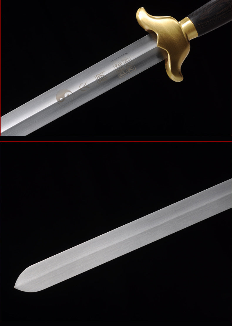 Handmade Chinese Sword Pure Copper Decorate Tai Chi Jian Stainless Ste 