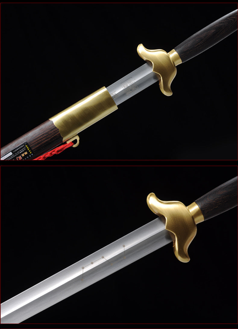 Handmade Chinese Sword Pure Copper Decorate Tai Chi Jian Stainless Ste 