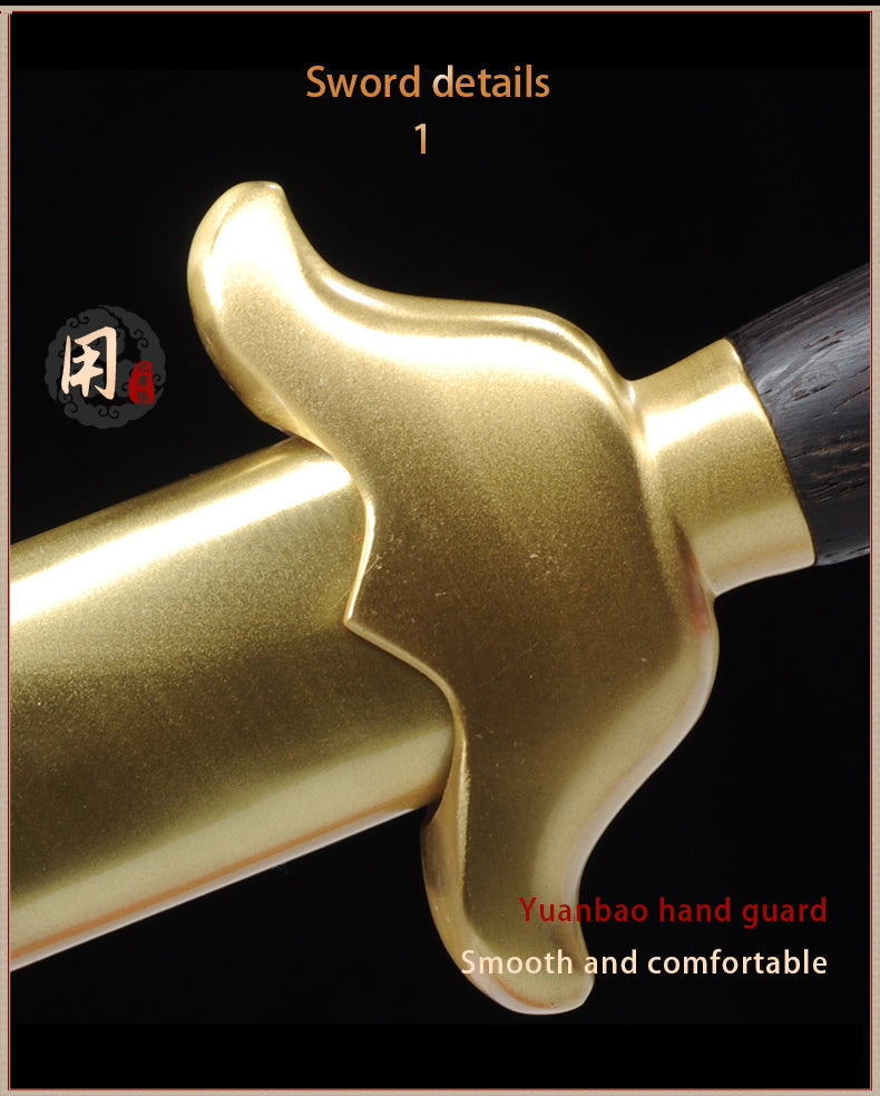 Handmade Chinese Sword Pure Copper Decorate Tai Chi Jian Stainless Ste 