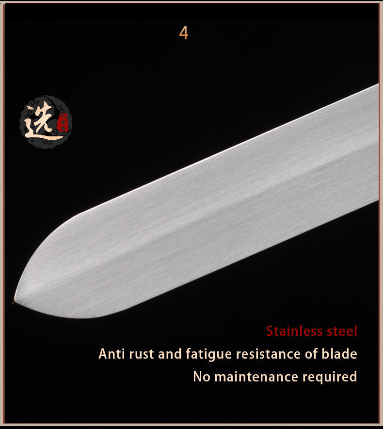 Handmade Chinese Sword Pure Copper Decorate Tai Chi Jian Stainless Ste 