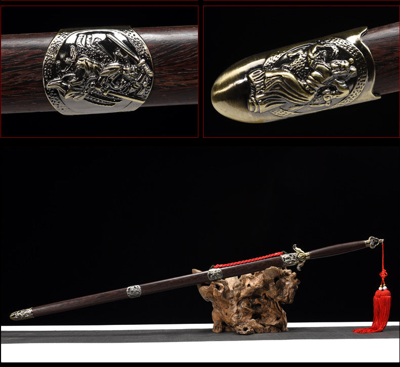Handmade Chinese Sword Yin Yang Two handed Tai chi Jian Stainless Stee 