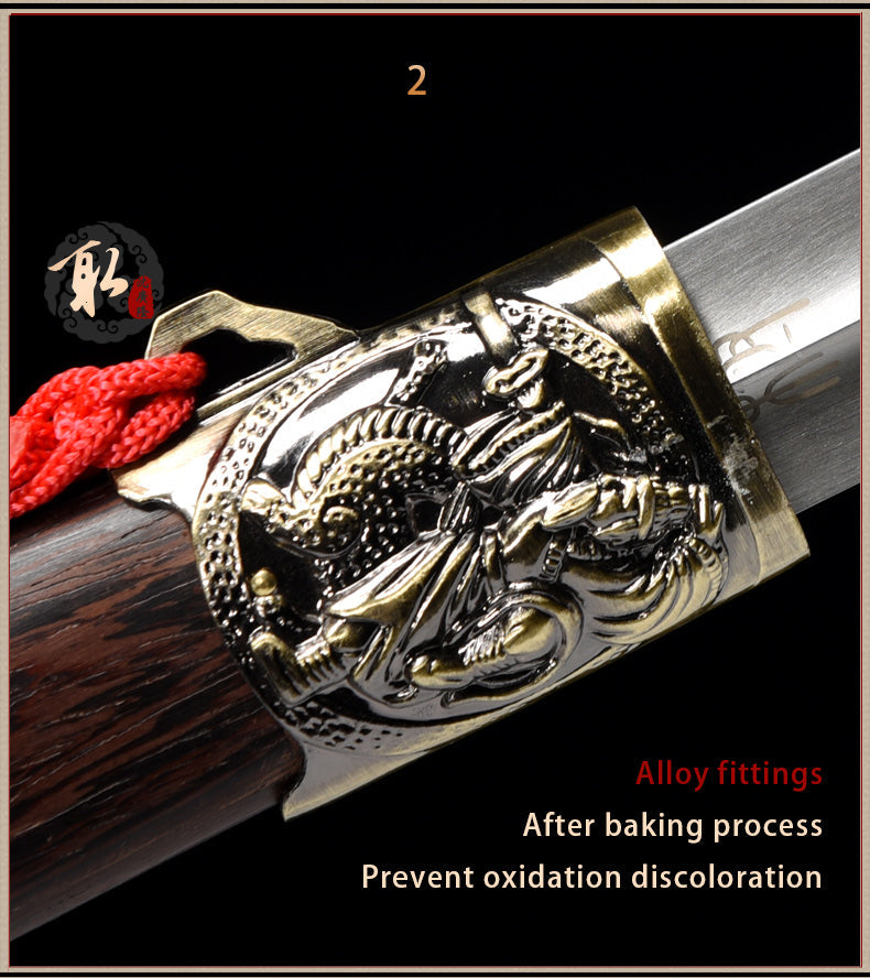 Handmade Chinese Sword Yin Yang Two handed Tai chi Jian Stainless Stee 