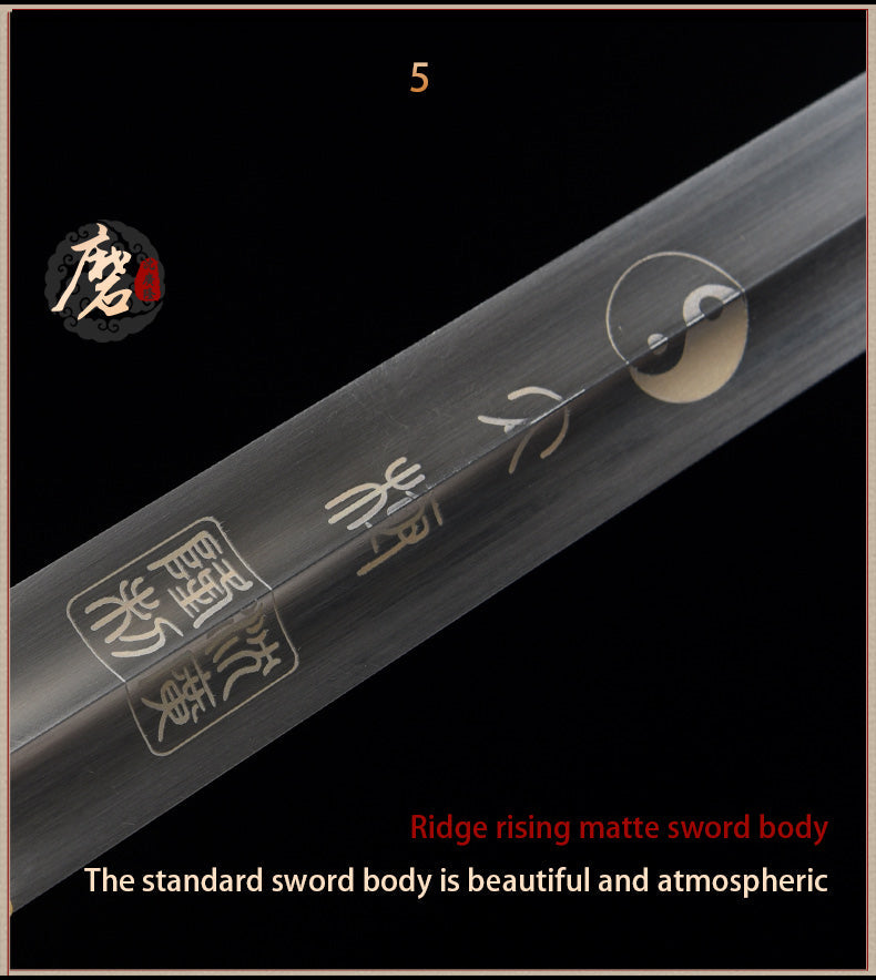 Handmade Chinese Sword Yin Yang Two handed Tai chi Jian Stainless Stee 