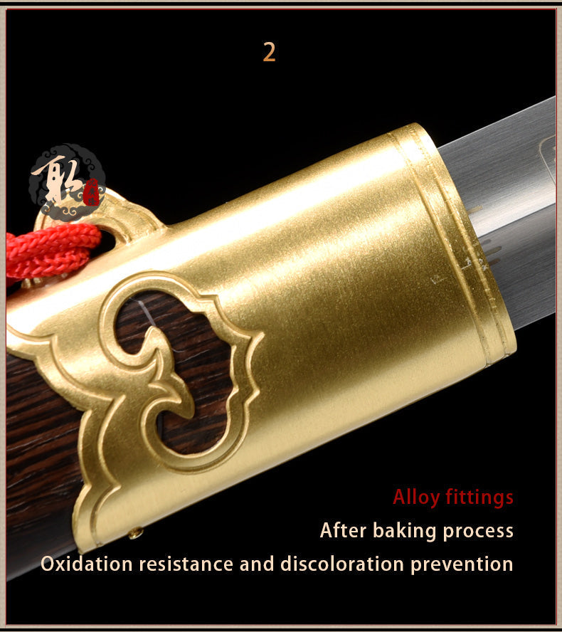 Handmade Chinese Sword Yangwu Two Handed Tai Chi Jian Stainless Steel Bagua Sword Longquan Sword 