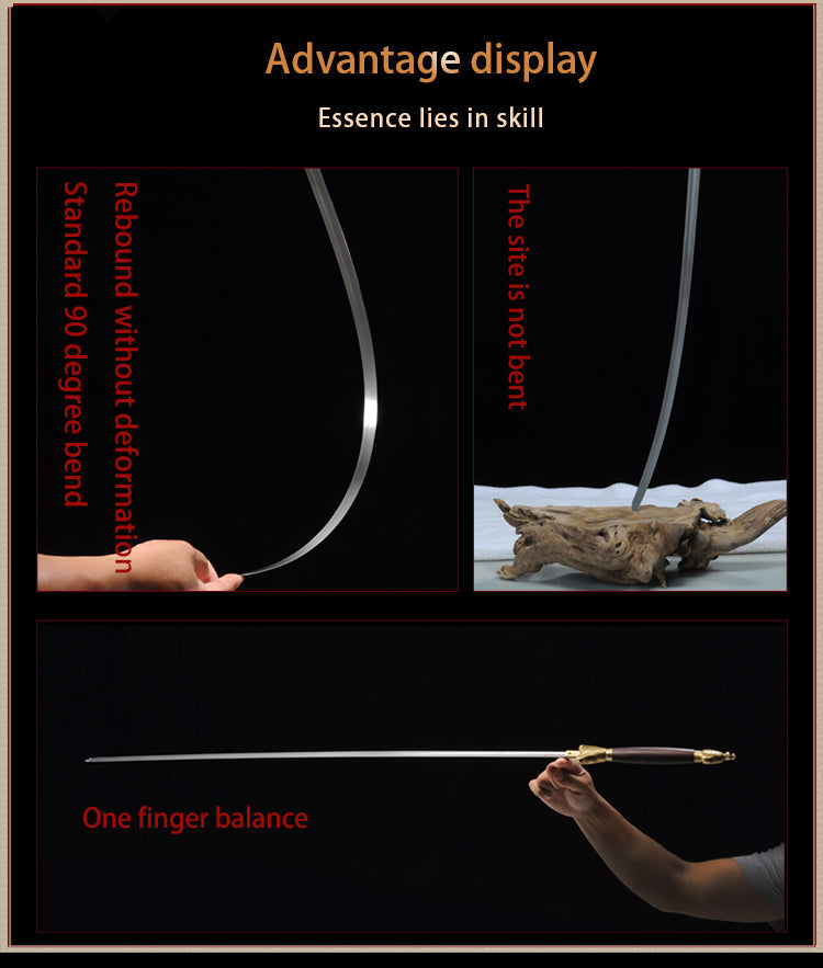 Handmade Chinese Sword Zodiac Signs Tai Chi Jian Stainless Steel Longq 