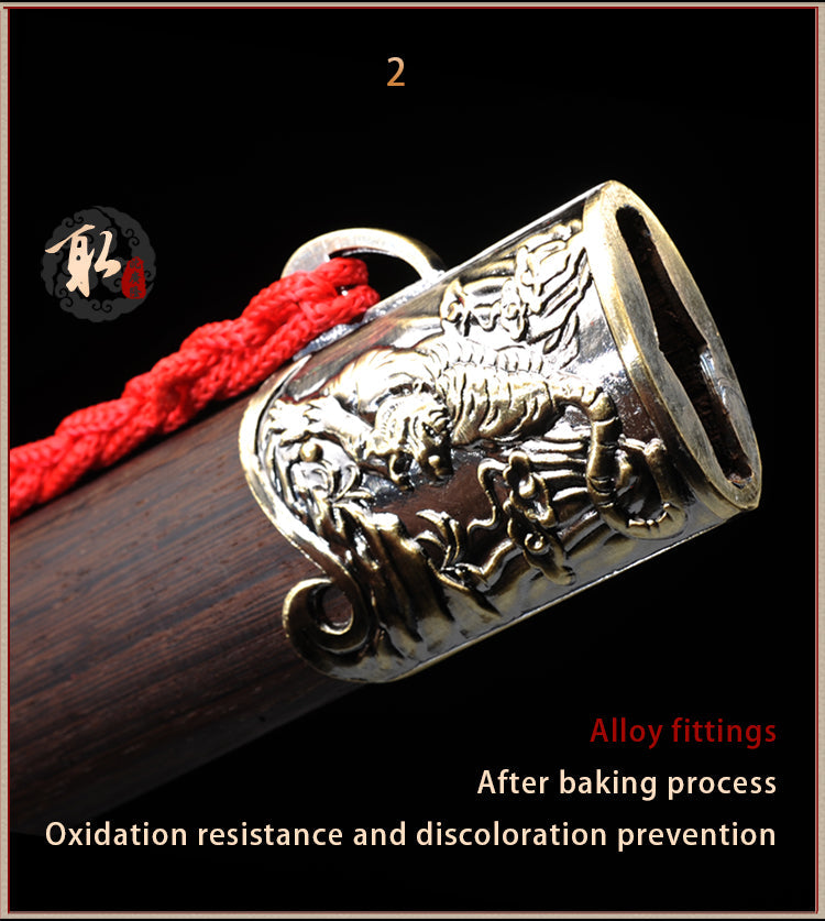 Handmade Chinese Sword Zodiac Signs Tai Chi Jian Stainless Steel Longq 