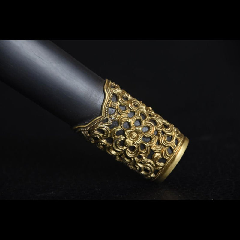 Handmade Chinese Sword Mini Longquan Short Sword Folded Steel Blade Eb 
